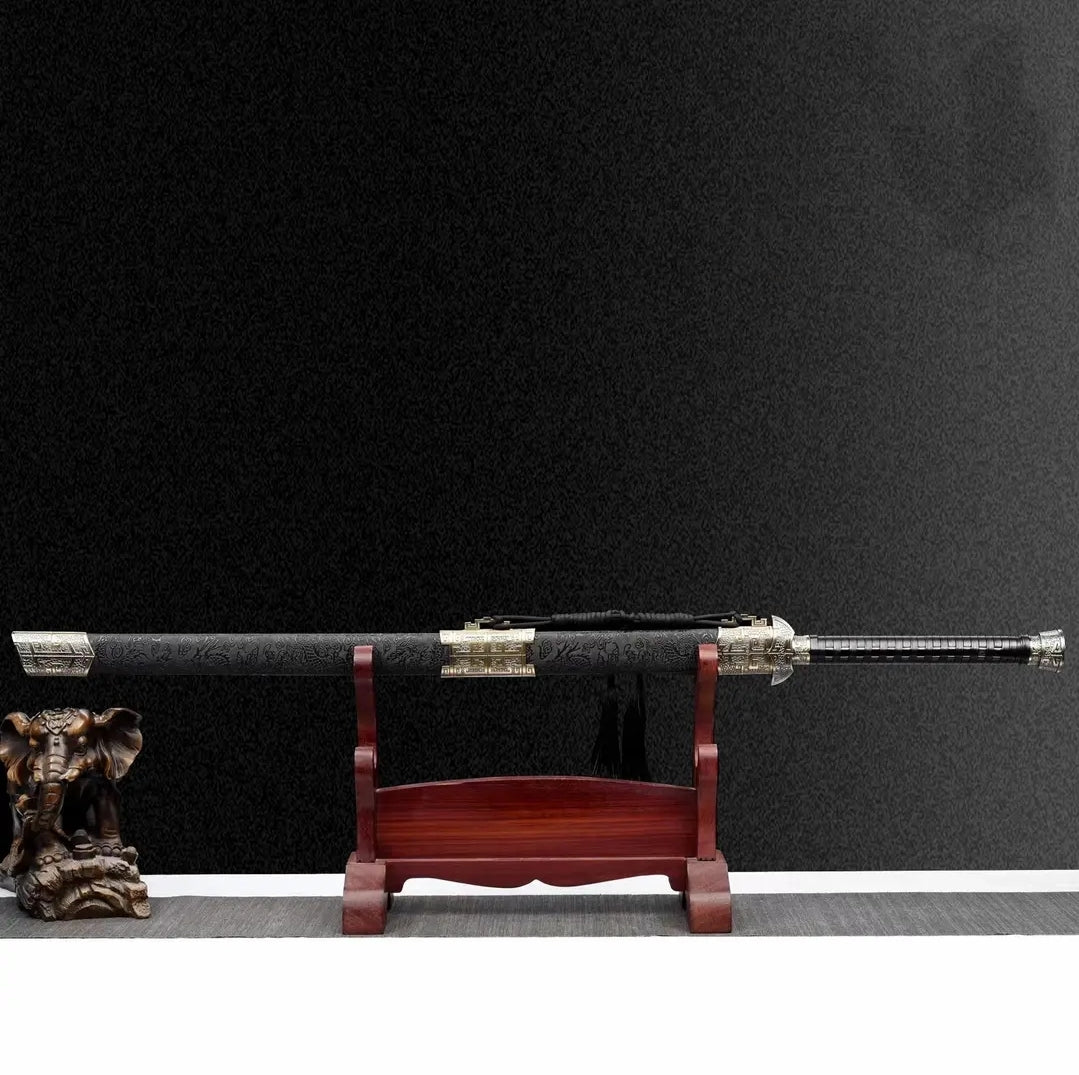 Unsharpened High Manganese Steel Tang Dynasty Tianwen Horizontal Sword