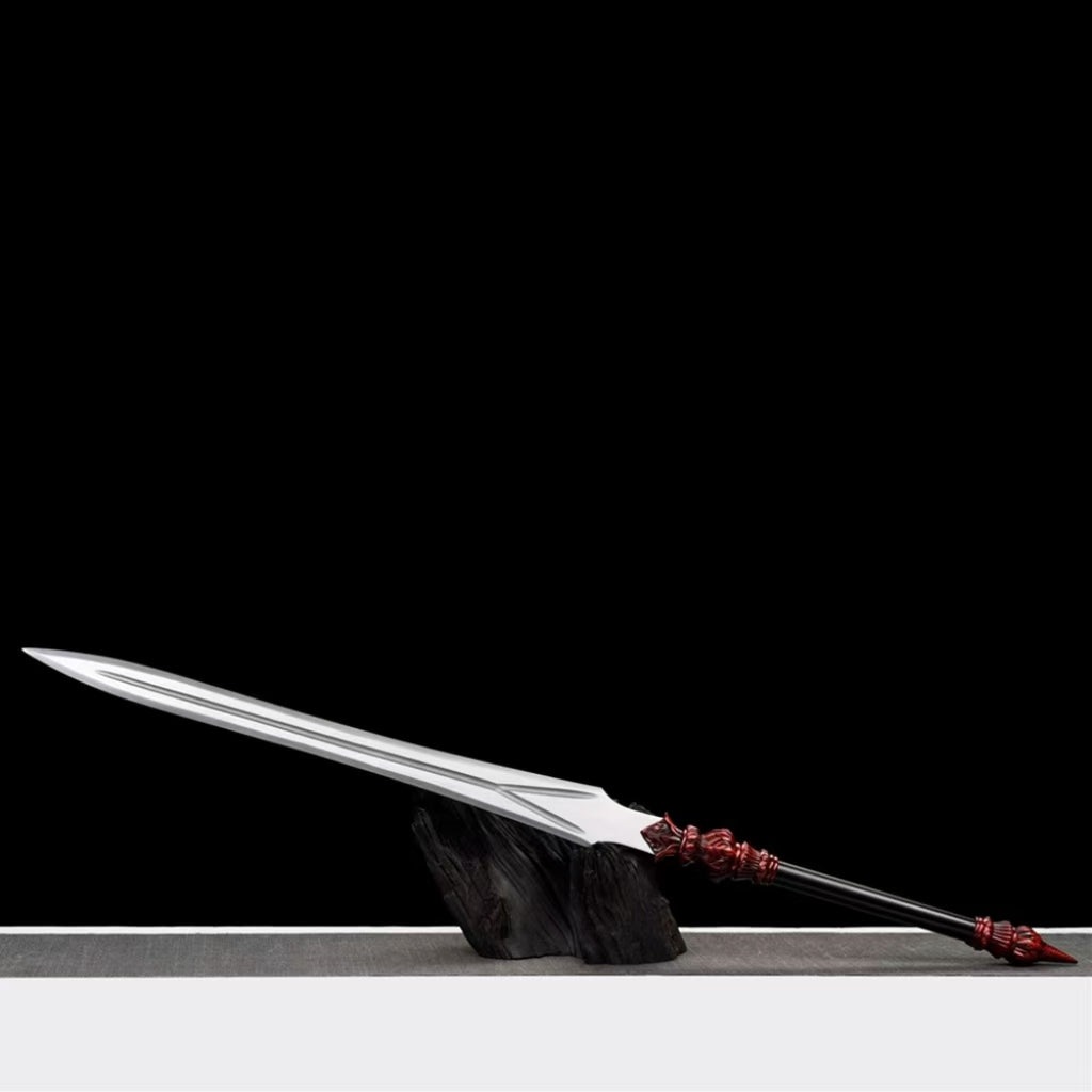 Long Integrated Lotus Sword Unsharpened for Display and Film Use