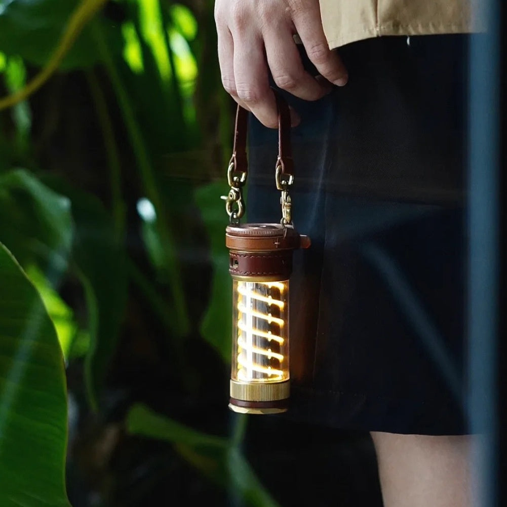 Camping Lantern Leather Hanging Rope 3-Piece Set